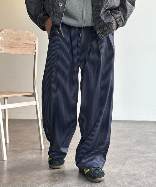 CPCM（シーピーシーエム）の「【全骨格対応】タックワイドイージースラックス（スラックス・レディース・ブラック/ブラウン/ベージュ/ネイビー/チャコールグレー・MEDIUM/SMALL/LARGE）」の9枚目の写真