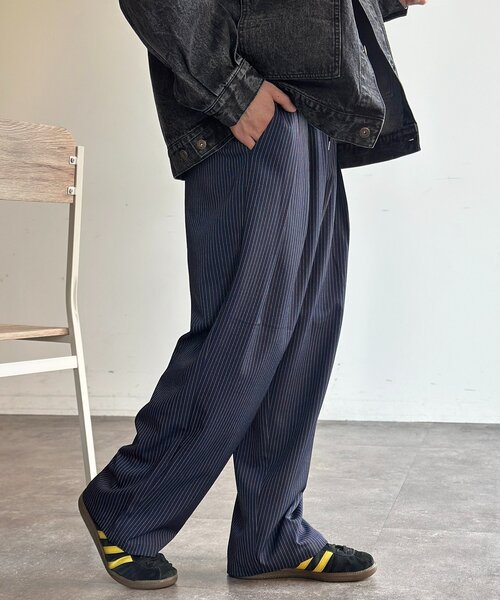 CPCM（シーピーシーエム）の「【全骨格対応】タックワイドイージースラックス（スラックス・レディース・ブラック/ブラウン/ベージュ/ネイビー/チャコールグレー・MEDIUM/SMALL/LARGE）」の12枚目の写真