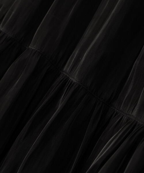 FREE'S MART（フリーズマート）の「シャイニーフリルティアードスカート（スカート・レディース・ホワイト/グレー/ブラック・MEDIUM/SMALL）」の11枚目の写真