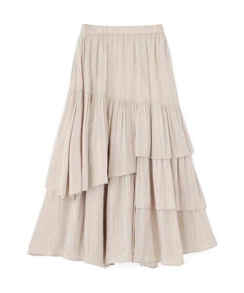 FREE'S MART（フリーズマート）の「シャイニーフリルティアードスカート（スカート・レディース・ホワイト/グレー/ブラック・MEDIUM/SMALL）」の12枚目の写真