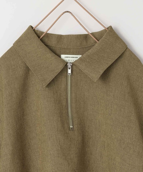 LOWRYS FARM(ローリーズファーム)の「ホップサックZIPポロ 603588(シャツ/ブラウス・キッズ・ベージュ/チャコールグレー/ブラウン・140cm/130cm/120cm/110cm/150cm)」の10枚目の写真