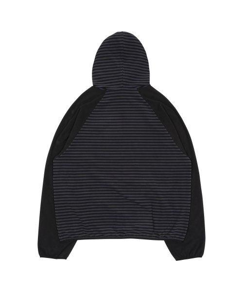 THECOLDESTMOMENT(ザコールデストモーメント)の「TCM stripe raglan fleece jacket (charcoal)(パーカー・レディース・その他・S/M/L)」の3枚目の写真