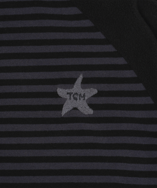 THECOLDESTMOMENT(ザコールデストモーメント)の「TCM stripe raglan fleece jacket (charcoal)(パーカー・レディース・その他・S/M/L)」の4枚目の写真
