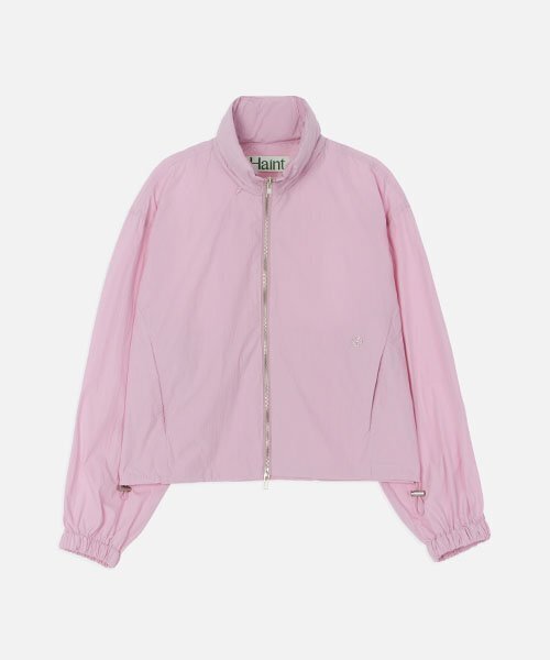 HAINT(ヘイント)の「LIGHT HIDDEN HOOD CROP JUMPER_2COLORS_PINK(ナイロンジャケット・レディース・ピンク・FREE)」の2枚目の写真