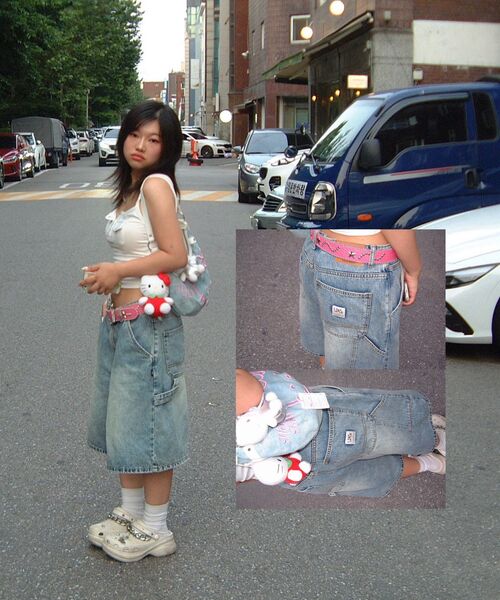 LMCの「BRUSH WASHED DENIM CARPENTER SHORTS light blue(その他パンツ・レディース・その他・L/M/S)」の10枚目の写真