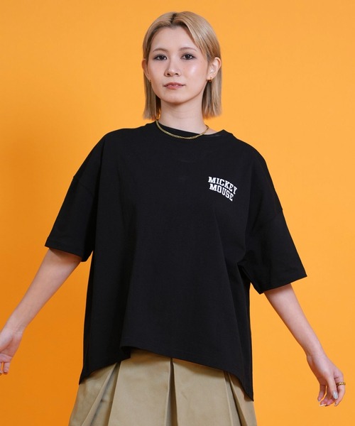 ANTIBAL(アンティバル)の「ANTIBAL/アンティバル 半袖 Tシャツ ミッキーマウス バックプリント 262AN2ST698(Tシャツ/カットソー・レディース・ホワイト/ピンク/ブラック・FREE)」の10枚目の写真