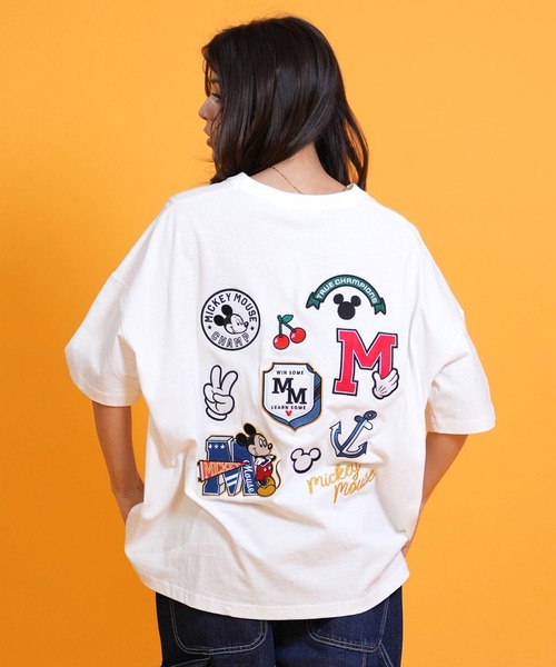 ANTIBAL(アンティバル)の「ANTIBAL/アンティバル 半袖 Tシャツ ミッキーマウス バックプリント 262AN2ST698(Tシャツ/カットソー・レディース・ホワイト/ピンク/ブラック・FREE)」の5枚目の写真