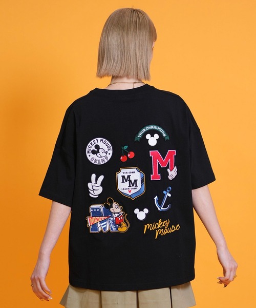ANTIBAL(アンティバル)の「ANTIBAL/アンティバル 半袖 Tシャツ ミッキーマウス バックプリント 262AN2ST698(Tシャツ/カットソー・レディース・ホワイト/ピンク/ブラック・FREE)」の11枚目の写真