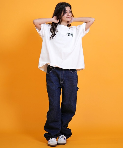 ANTIBAL(アンティバル)の「ANTIBAL/アンティバル 半袖 Tシャツ ミッキーマウス バックプリント 262AN2ST698(Tシャツ/カットソー・レディース・ホワイト/ピンク/ブラック・FREE)」の6枚目の写真