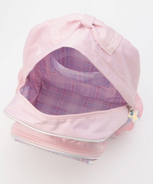 mezzo piano(メゾピアノ)の「キラキラリュック容量約18L(バックパック/リュック・キッズ・サックスブルー/ライトピンク・F)」の10枚目の写真