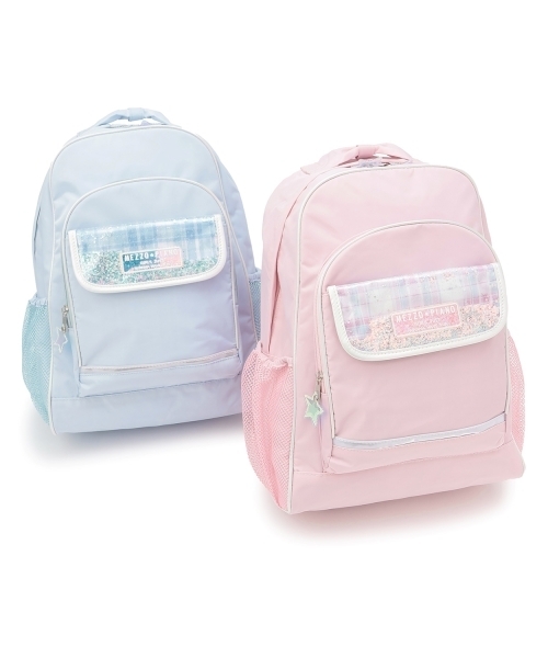 mezzo piano(メゾピアノ)の「キラキラリュック容量約18L(バックパック/リュック・キッズ・サックスブルー/ライトピンク・F)」の7枚目の写真