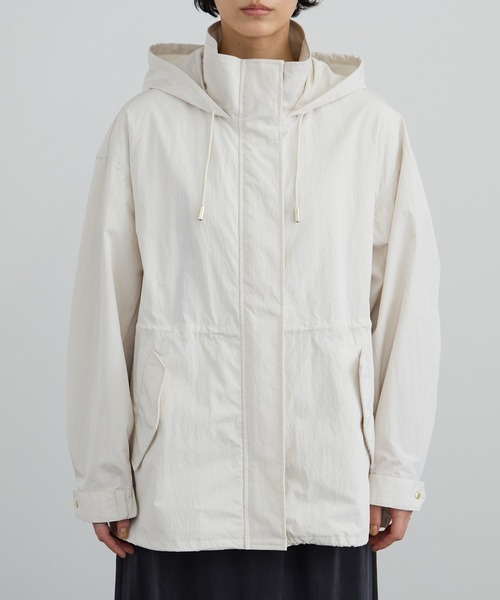 WEB限定】リップストップフードブルゾン/スタンドカラーマウンテン