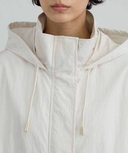 WEB限定】リップストップフードブルゾン/スタンドカラーマウンテン