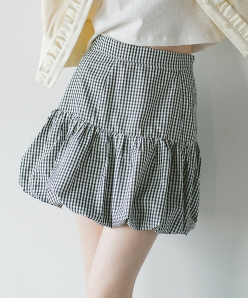 idem(イデム)の「peplum balloon mini skirt / ペプラムバルーンスカート(スカート・レディース・その他/ホワイト・FREE)」の2枚目の写真