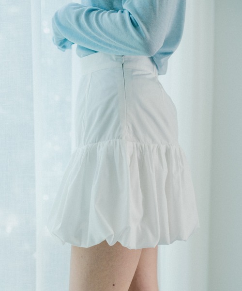 idem(イデム)の「peplum balloon mini skirt / ペプラムバルーンスカート(スカート・レディース・その他/ホワイト・FREE)」の6枚目の写真