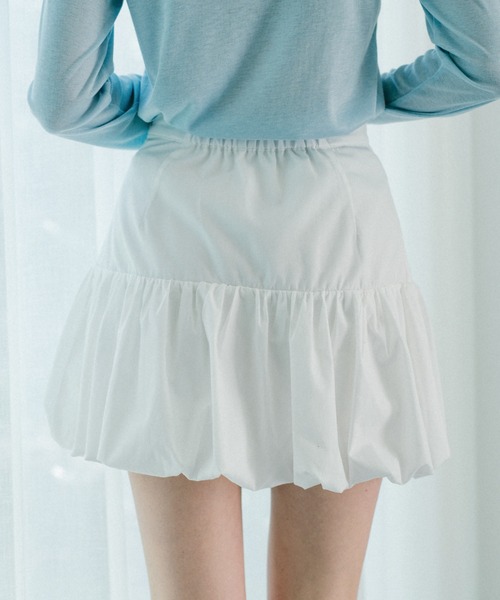 idem(イデム)の「peplum balloon mini skirt / ペプラムバルーンスカート(スカート・レディース・その他/ホワイト・FREE)」の7枚目の写真