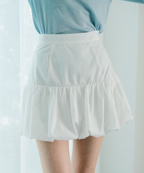 idem(イデム)の「peplum balloon mini skirt / ペプラムバルーンスカート(スカート・レディース・その他/ホワイト・FREE)」の5枚目の写真