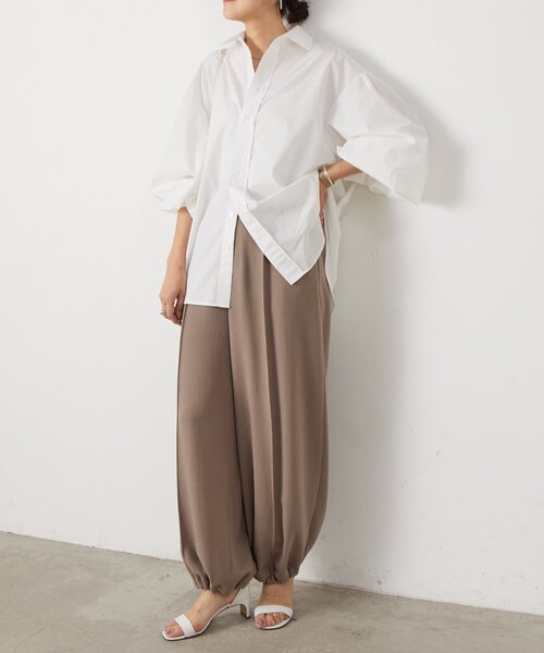 LIVETART（リヴェタート）の「《LIVETART》袖ボリュームシャツ（シャツ/ブラウス・レディース・ブルー/ホワイト・FREE）」の14枚目の写真