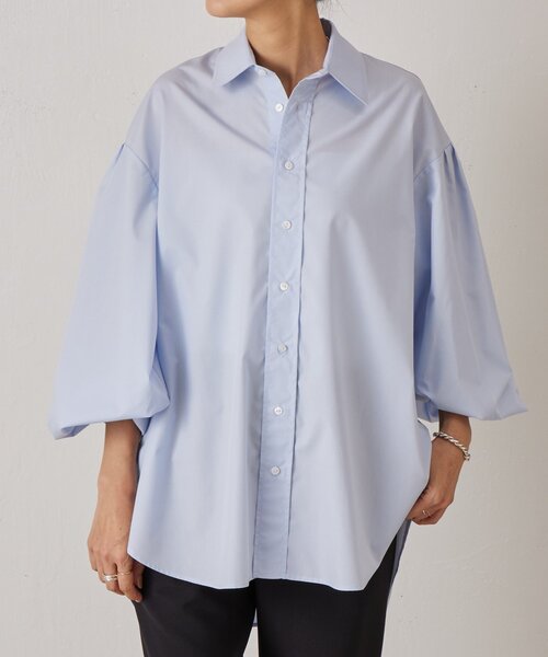 LIVETART（リヴェタート）の「《LIVETART》袖ボリュームシャツ（シャツ/ブラウス・レディース・ブルー/ホワイト・FREE）」の20枚目の写真