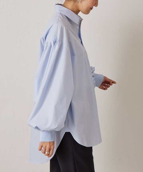 LIVETART（リヴェタート）の「《LIVETART》袖ボリュームシャツ（シャツ/ブラウス・レディース・ブルー/ホワイト・FREE）」の22枚目の写真