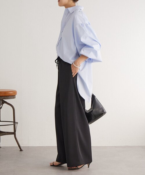 LIVETART（リヴェタート）の「《LIVETART》袖ボリュームシャツ（シャツ/ブラウス・レディース・ブルー/ホワイト・FREE）」の18枚目の写真