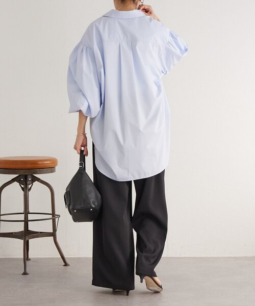 LIVETART（リヴェタート）の「《LIVETART》袖ボリュームシャツ（シャツ/ブラウス・レディース・ブルー/ホワイト・FREE）」の20枚目の写真