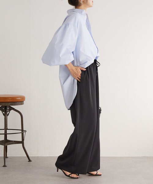 LIVETART（リヴェタート）の「《LIVETART》袖ボリュームシャツ（シャツ/ブラウス・レディース・ブルー/ホワイト・FREE）」の21枚目の写真