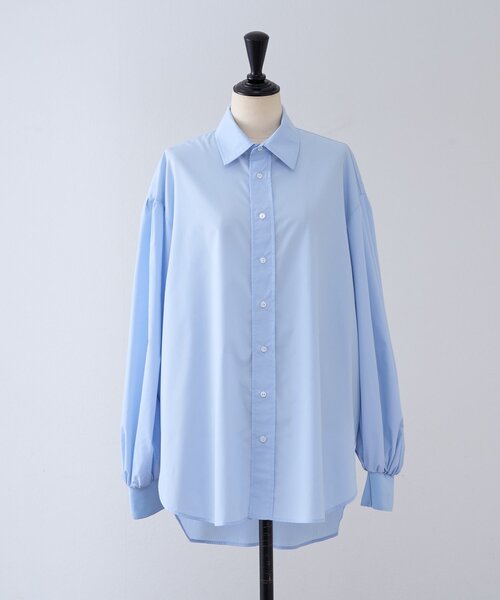 LIVETART（リヴェタート）の「《LIVETART》袖ボリュームシャツ（シャツ/ブラウス・レディース・ブルー/ホワイト・FREE）」の11枚目の写真