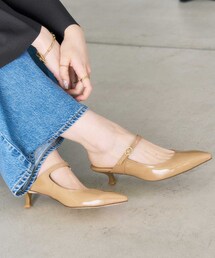 LE TALON（ルタロン）の「《追加》4.5cmポインテッドストラップミュール（パンプス）」