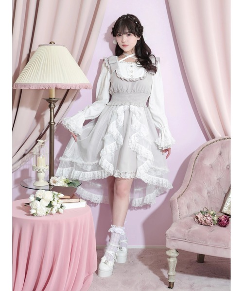 フレアスリーブプリンセスロングワンピース（ワンピース）｜NOEMIE