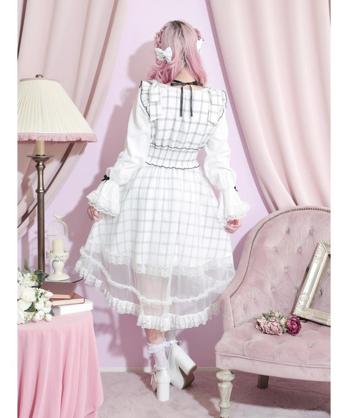 NOEMIE（ノエミー）の「フレアスリーブプリンセスロングワンピース（ワンピース・レディース・オフホワイト/ブラック/ピンク・M）」の16枚目の写真