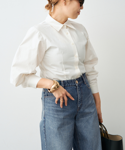 CELERI（セルリ）の「CELERI パフスリーブ シャツ（シャツ/ブラウス・レディース・ホワイト・FREE）」の4枚目の写真