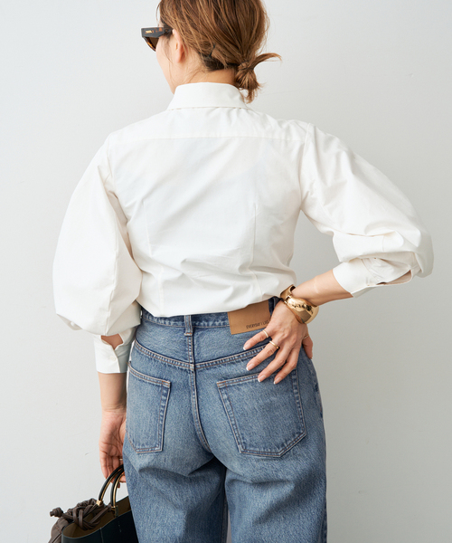 CELERI（セルリ）の「CELERI パフスリーブ シャツ（シャツ/ブラウス・レディース・ホワイト・FREE）」の6枚目の写真