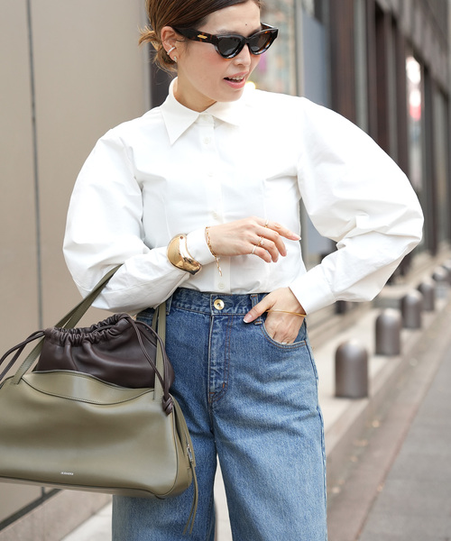 CELERI（セルリ）の「CELERI パフスリーブ シャツ（シャツ/ブラウス・レディース・ホワイト・FREE）」の10枚目の写真