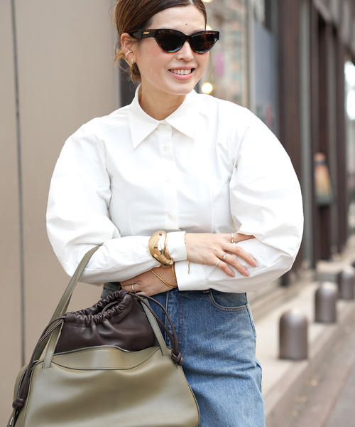 CELERI（セルリ）の「CELERI パフスリーブ シャツ（シャツ/ブラウス・レディース・ホワイト・FREE）」の11枚目の写真