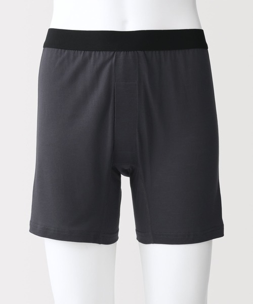 無印良品（ムジルシリョウヒン）の「紳士　なめらか　前開きニットトランクス（トランクス・メンズ・チャコールグレー/ブラック/スモーキーグリーン系/ネイビー・L/M/S）」の12枚目の写真