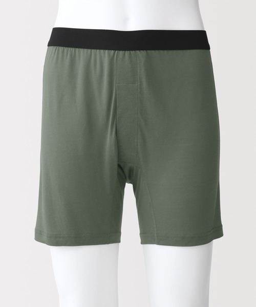 無印良品（ムジルシリョウヒン）の「紳士　なめらか　前開きニットトランクス（トランクス・メンズ・チャコールグレー/ブラック/スモーキーグリーン系/ネイビー・L/M/S）」の15枚目の写真