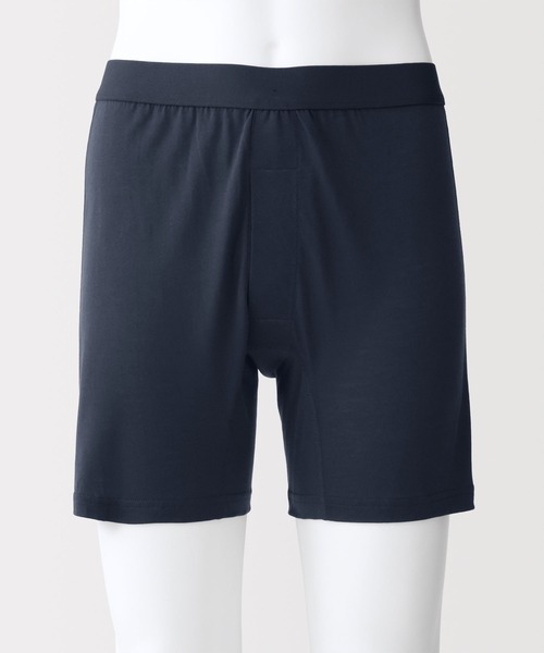 無印良品（ムジルシリョウヒン）の「紳士　なめらか　前開きニットトランクス（トランクス・メンズ・チャコールグレー/ブラック/スモーキーグリーン系/ネイビー・L/M/S）」の7枚目の写真