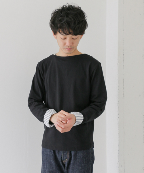 URBAN RESEARCH DOORS MENS（アーバンリサーチ ドアーズ メンズ）の「FORK＆SPOON マリンボートネック（Tシャツ/カットソー・メンズ・ネイビー/グレー/ブラック/ホワイト・4/5）」の17枚目の写真