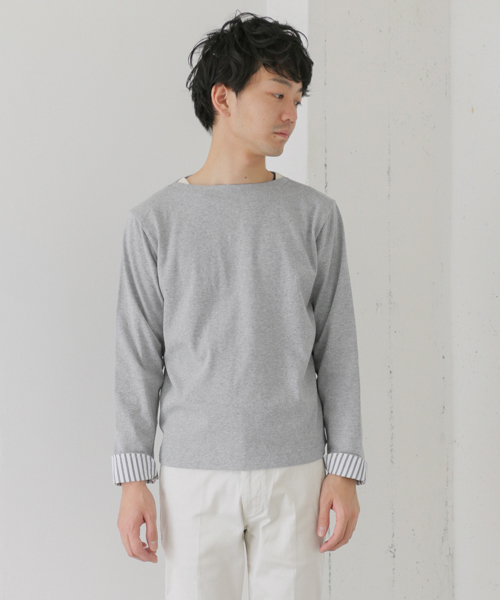 URBAN RESEARCH DOORS MENS（アーバンリサーチ ドアーズ メンズ）の「FORK＆SPOON マリンボートネック（Tシャツ/カットソー・メンズ・ネイビー/グレー/ブラック/ホワイト・4/5）」の19枚目の写真