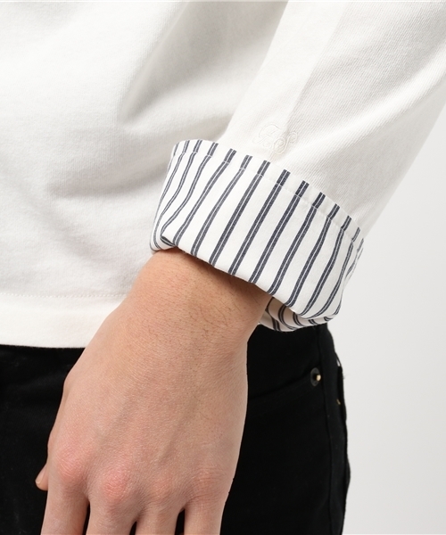 URBAN RESEARCH DOORS MENS（アーバンリサーチ ドアーズ メンズ）の「FORK＆SPOON マリンボートネック（Tシャツ/カットソー・メンズ・ネイビー/グレー/ブラック/ホワイト・4/5）」の13枚目の写真