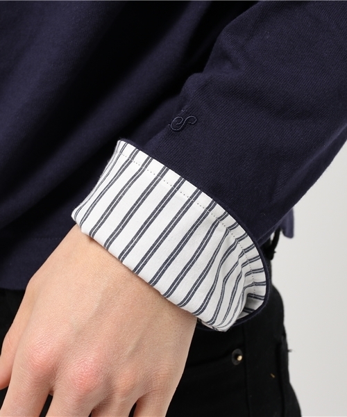 URBAN RESEARCH DOORS MENS（アーバンリサーチ ドアーズ メンズ）の「FORK＆SPOON マリンボートネック（Tシャツ/カットソー・メンズ・ネイビー/グレー/ブラック/ホワイト・4/5）」の14枚目の写真