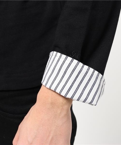 URBAN RESEARCH DOORS MENS（アーバンリサーチ ドアーズ メンズ）の「FORK＆SPOON マリンボートネック（Tシャツ/カットソー・メンズ・ネイビー/グレー/ブラック/ホワイト・4/5）」の15枚目の写真