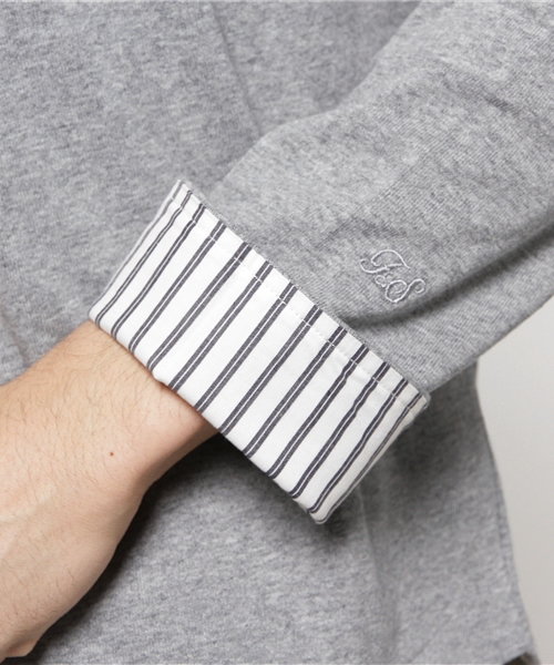 URBAN RESEARCH DOORS MENS（アーバンリサーチ ドアーズ メンズ）の「FORK＆SPOON マリンボートネック（Tシャツ/カットソー・メンズ・ネイビー/グレー/ブラック/ホワイト・4/5）」の6枚目の写真