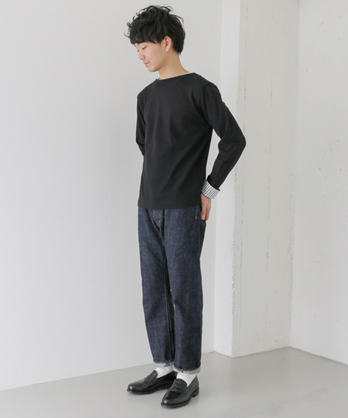 URBAN RESEARCH DOORS MENS（アーバンリサーチ ドアーズ メンズ）の「FORK＆SPOON マリンボートネック（Tシャツ/カットソー・メンズ・ネイビー/グレー/ブラック/ホワイト・4/5）」の8枚目の写真