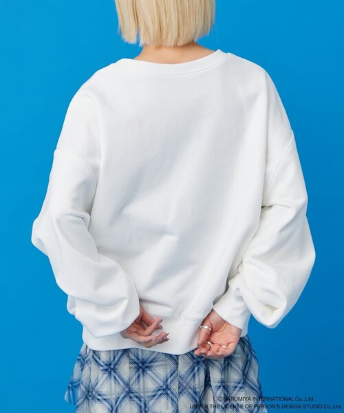 w closet（ダブルクローゼット）の「【ANGEL BLUE】ナカムラくんスパンコールスウェット（Tシャツ/カットソー・レディース・サックスブルー/オフホワイト・FREE）」の6枚目の写真