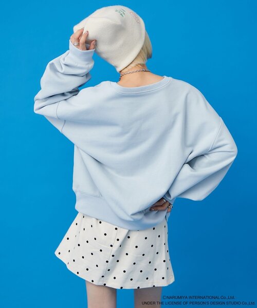 w closet（ダブルクローゼット）の「【ANGEL BLUE】ナカムラくんスパンコールスウェット（Tシャツ/カットソー・レディース・サックスブルー/オフホワイト・FREE）」の12枚目の写真