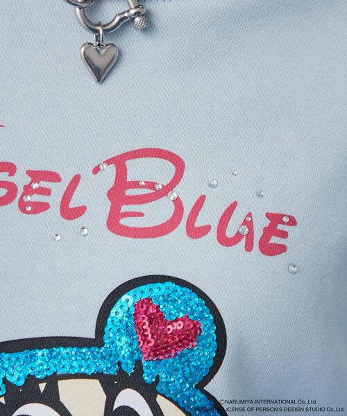 w closet（ダブルクローゼット）の「【ANGEL BLUE】ナカムラくんスパンコールスウェット（Tシャツ/カットソー・レディース・サックスブルー/オフホワイト・FREE）」の15枚目の写真
