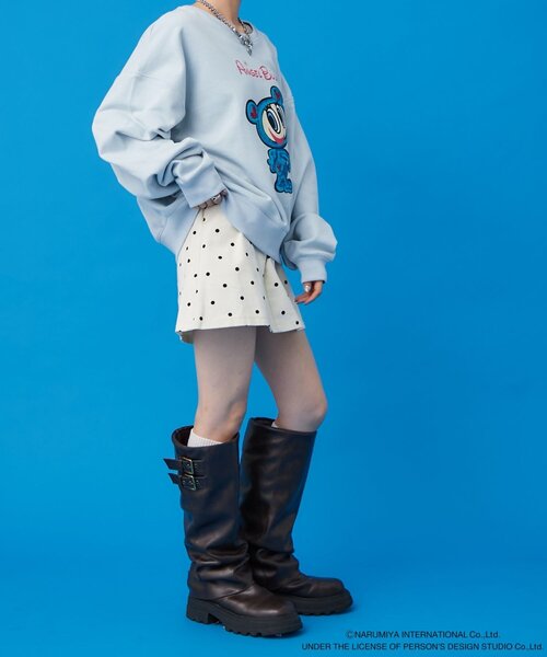 w closet（ダブルクローゼット）の「【ANGEL BLUE】ナカムラくんスパンコールスウェット（Tシャツ/カットソー・レディース・サックスブルー/オフホワイト・FREE）」の18枚目の写真