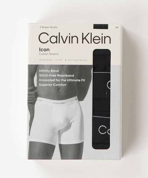Calvin Klein(カルバン・クライン)の「Calvin Klein カルバンクライン 【3枚セット】ICON COTTON STRETCH メンズ ロング ボクサーパンツ(ボクサーパンツ・メンズ・ブラック系2/ブラック系3/ブラック/マルチ・MEDIUM/SMALL/X-LARGE/LARGE)」の14枚目の写真